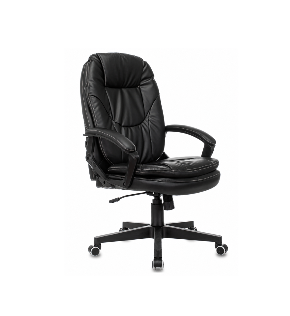 Кресло CH-868N черное из экокожи